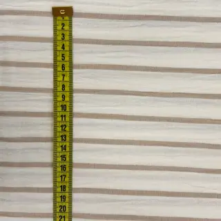 Dupla géz/muszlin YARN DYED Thin strip beige