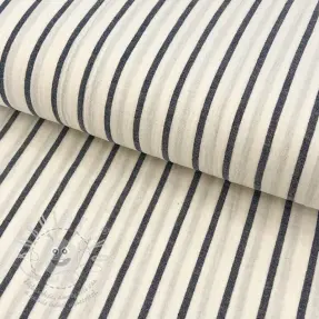 Dupla géz/muszlin YARN DYED Thin strip navy