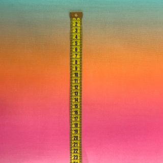 Pamutvászon VOILE Rainbow stripe digital print
