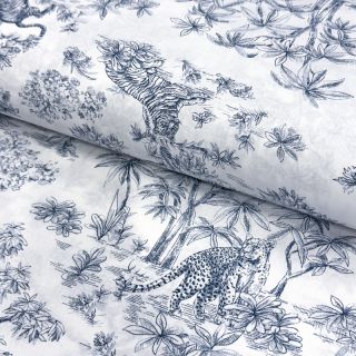 Pamutvászon Acajou blue PERCALE
