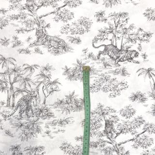 Pamutvászon Acajou graphite PERCALE