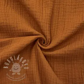Dupla géz/muszlin cognac