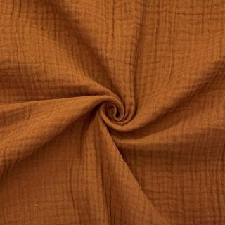 Dupla géz/muszlin cognac