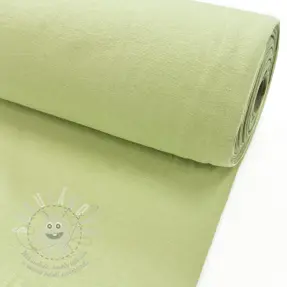 Körkötött sima passzé PREMIUM lime cream
