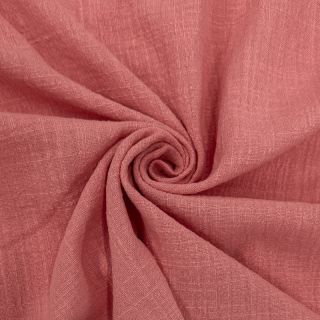 Pamutvászon SLUB WASHED rose