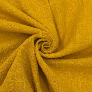 Pamutvászon SLUB WASHED ochre