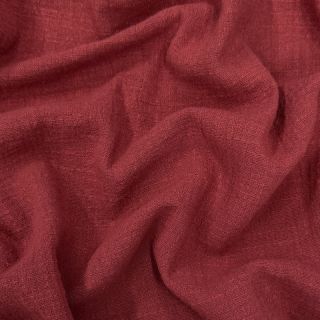 Pamutvászon SLUB WASHED wine red