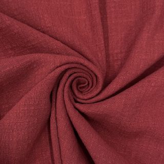 Pamutvászon SLUB WASHED wine red