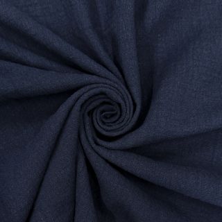 Pamutvászon SLUB WASHED navy