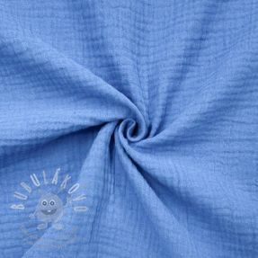 Dupla géz/muszlin royal blue ORGANIC