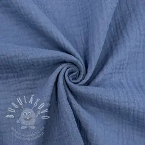Dupla géz/muszlin midnight blue ORGANIC
