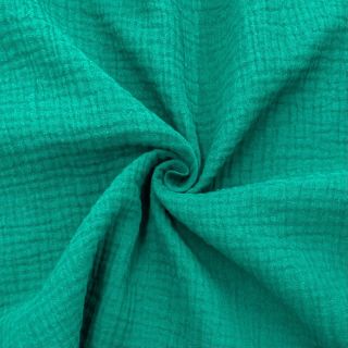 Dupla géz/muszlin dark teal ORGANIC