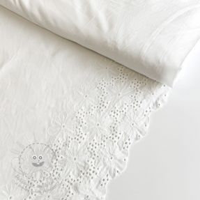 Madeira embroidery Meike 1-side border white