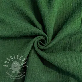 Dupla géz/muszlin dark green ORGANIC