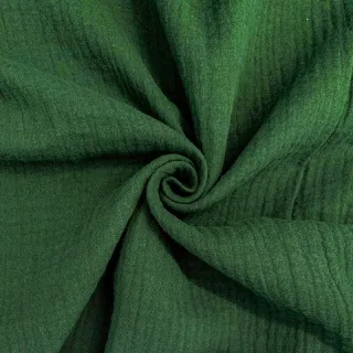 Dupla géz/muszlin dark green ORGANIC