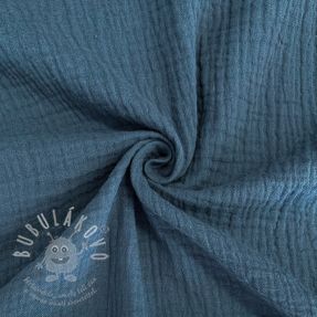 Dupla géz/muszlin indigo ORGANIC