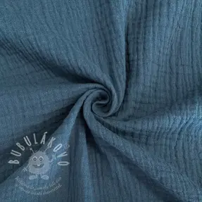 Dupla géz/muszlin indigo ORGANIC