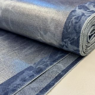 JEANS FOIL TIE DYE blue