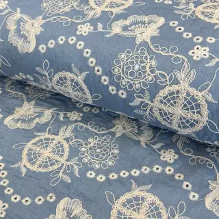 Pamutvászon JEANS Embroidery Buttercup