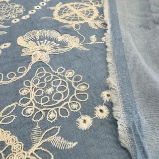 Pamutvászon JEANS Embroidery Buttercup