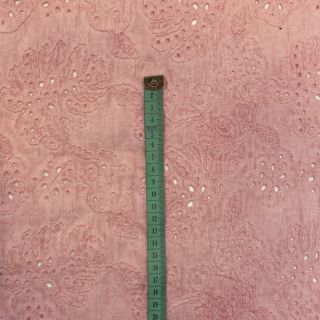 Pamutvászon VOILE EMBROIDERY Vintage rose