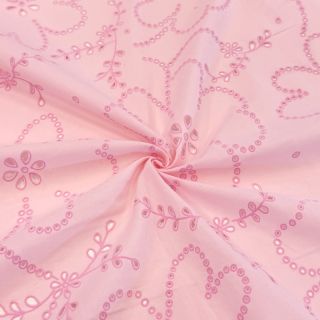 Pamutvászon VOILE Puffy light pink
