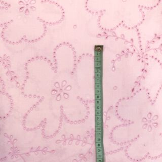 Pamutvászon VOILE Puffy light pink