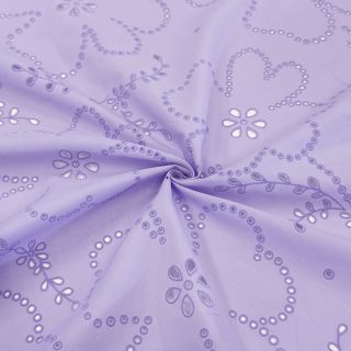 Pamutvászon VOILE Puffy purple