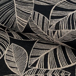 Dekorációs anyag jacquard Malia noir lin