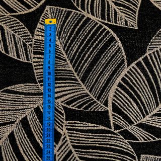 Dekorációs anyag jacquard Malia noir lin