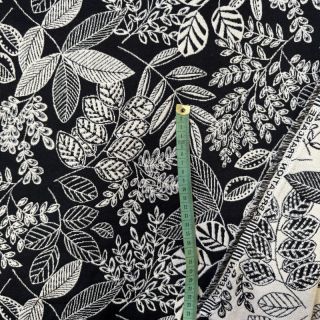 Dekorációs anyag jacquard Valerian allover noir