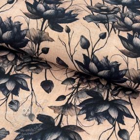 Dupla géz/muszlin Dreamy flowers design A digital print