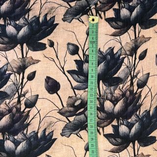 Dupla géz/muszlin Dreamy flowers design A digital print