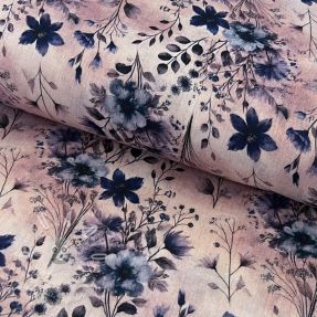 Dupla géz/muszlin Stylish flowers design B digital print