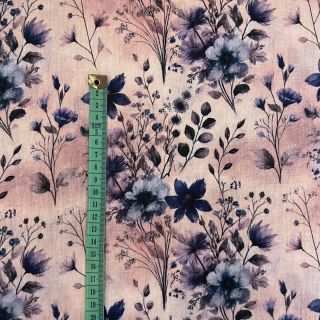 Dupla géz/muszlin Stylish flowers design B digital print