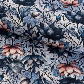 Dupla géz/muszlin Dreamy flowers design C digital print