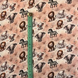 Dupla géz/muszlin Safari buddys design C digital print