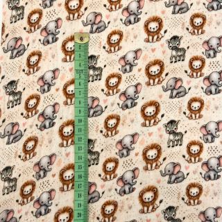 Dupla géz/muszlin Safari buddys design D digital print