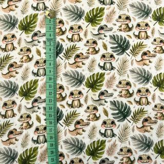 Dupla géz/muszlin Safari buddys design B digital print