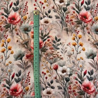 Dupla géz/muszlin Stylish flowers design C digital print