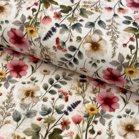 Dupla géz/muszlin Stylish flowers design D digital print