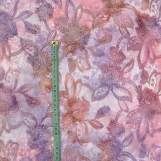 Pamutvászon TIE DYE EMBROIDERY Swingy design D