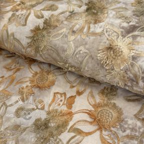 Pamutvászon TIE DYE EMBROIDERY Swingy design A