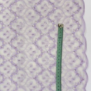 Pamutvászon EMBROIDERY Lilian purple