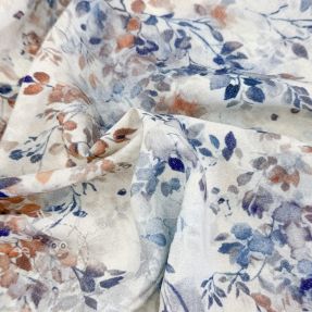 Viszkóz LUREX Fine leaves blue