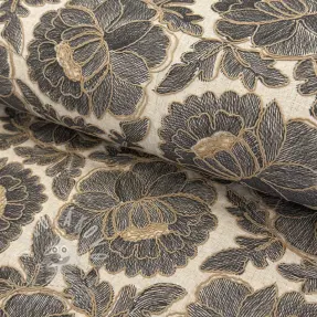 Viszkóz lenvászonnal Lizzy flowy grey