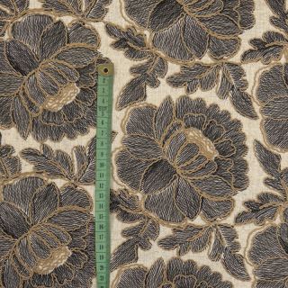 Viszkóz lenvászonnal Lizzy flowy grey