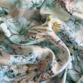 Viszkóz SHINIO Floral treasure green