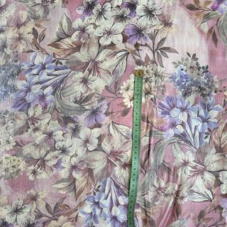Viszkóz SHINIO Floral treasure pink