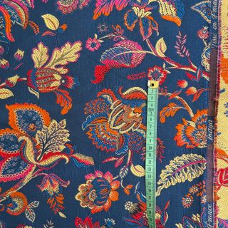 Dekorációs anyag jacquard Inaya bleu